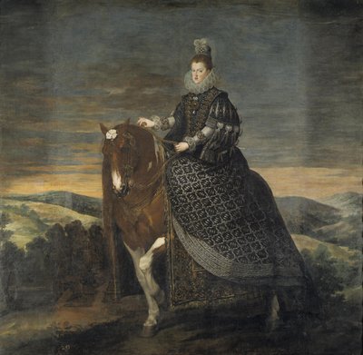 La reina Margarita de Austria a caballo de Diego Velázquez