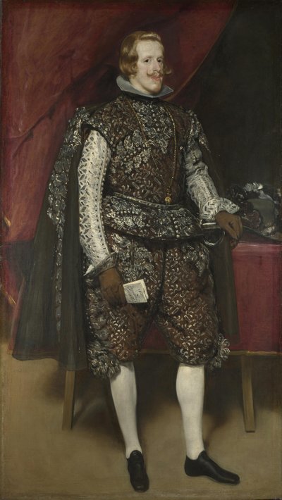 Felipe IV de España en marrón y plata de Diego Velázquez