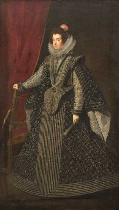 Retrato de Isabel de Francia 1602-1644, Reina consorte de España, 1630s de Diego Velázquez