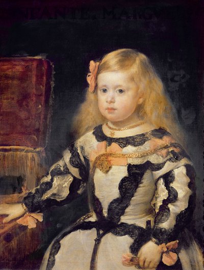 Retrato de la infanta María Margarita (1651-73) 1654 de Diego Velázquez