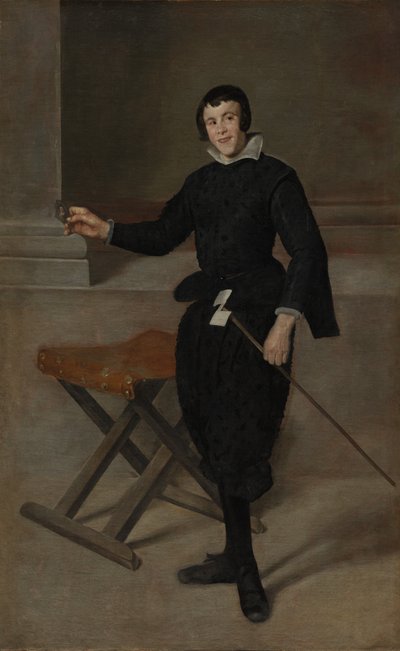Retrato del bufón Calabazas, c. 1631-32 de Diego Velázquez