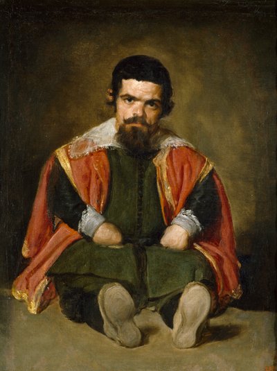 Spanish: El bufón el Primo Portrait of Sebastián de Morra de Diego Velázquez