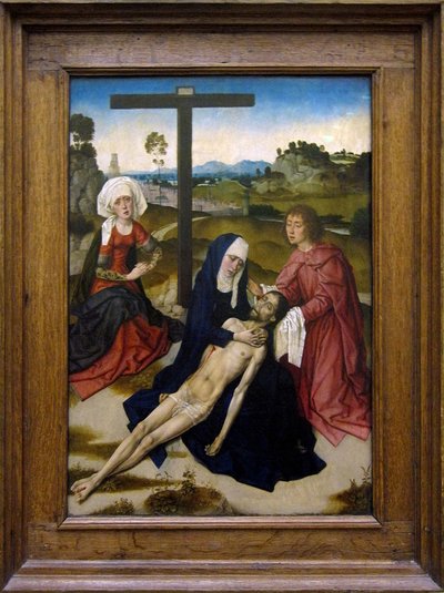 Holandés:  De bewening van Christus La lamentación por Cristo muerto de Dieric Bouts