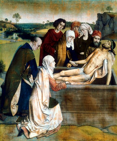 El entierro, 1450s de Dieric Bouts