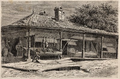 Carnicería y panadería en Bucarest de Dieudonne Auguste Lancelot