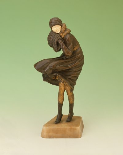 La borrasca (bronce y marfil) de Dimitri Chiparus