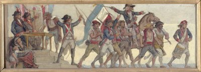 La partida de los reclutas, La patria en peligro: Boceto para la escuela de la rue de Château-Landon de Diogene Ulysse Napoleon Maillart
