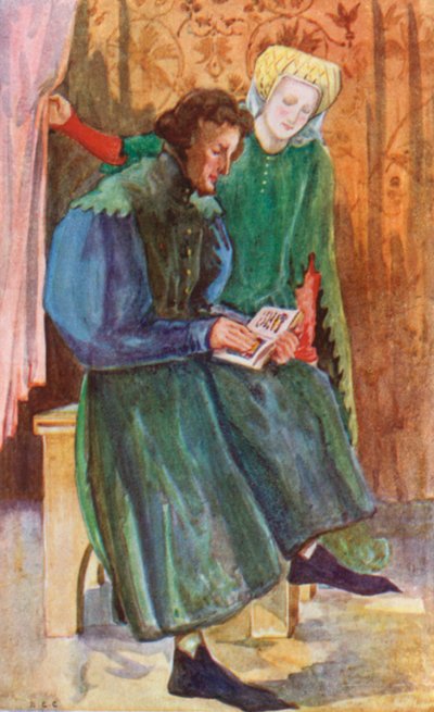 Un hombre y una mujer de la época de Enrique IV 1399-1413 de Dion Clayton Calthrop
