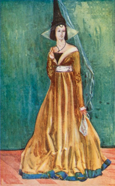 Una mujer de la época de Eduardo IV 1461-1483 de Dion Clayton Calthrop