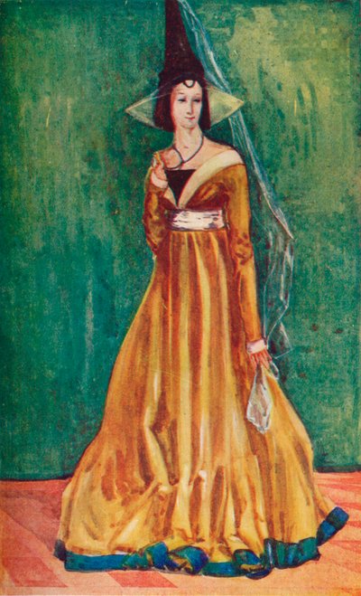 Una mujer de la época de Eduardo IV, 1907 de Dion Clayton Calthrop