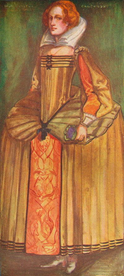Una mujer de la época de Isabel, 1907 de Dion Clayton Calthrop