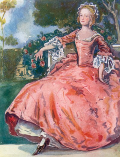 Una mujer de la época de Jorge I 1714-1727 de Dion Clayton Calthrop