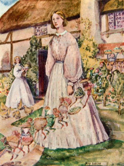Ilustración para Goblin Market de Christina Rossetti de Dion Clayton Calthrop