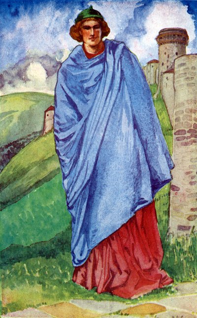 Traje de hombre en el reinado de Enrique III (1216-1272) de Dion Clayton Calthrop