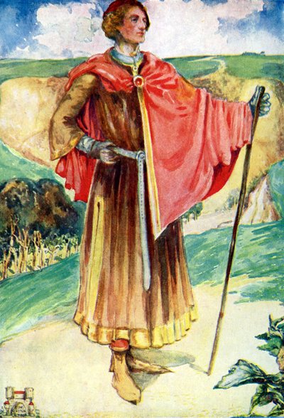 Traje de hombre en el reinado de Enrique II (1154-1189) de Dion Clayton Calthrop