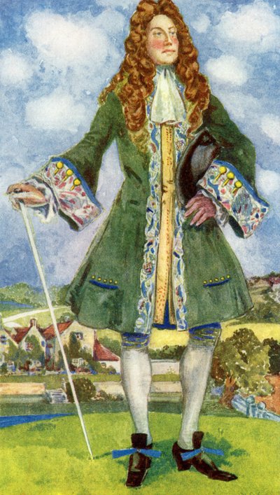 Traje de hombre en el reinado de Guillermo y María (1689-1702) de Dion Clayton Calthrop