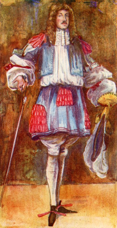 Traje de hombre en el reinado de Carlos II (1660-1685) de Dion Clayton Calthrop