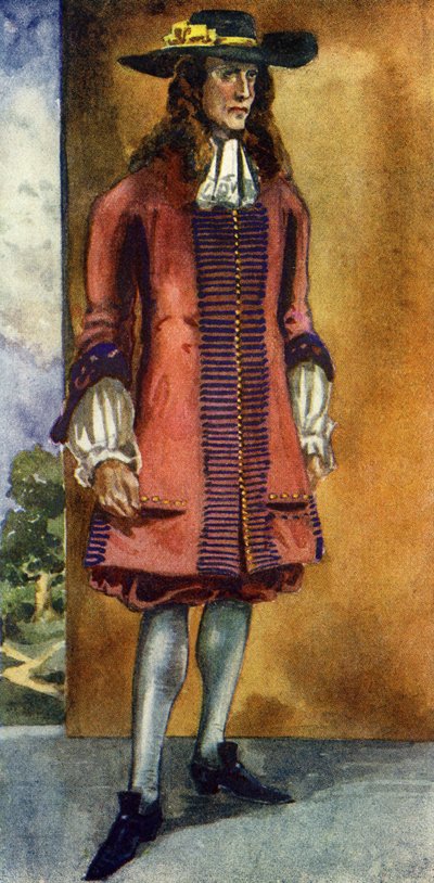 Traje de hombre en el reinado de Jacobo II (1685-1689) de Dion Clayton Calthrop