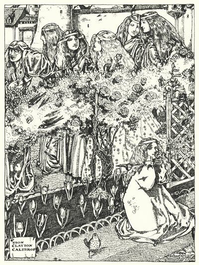 Las Siete Princesas (grabado) de Dion Clayton Calthrop