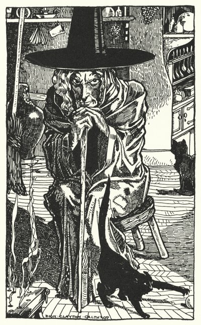 La Bruja Misma (grabado) de Dion Clayton Calthrop