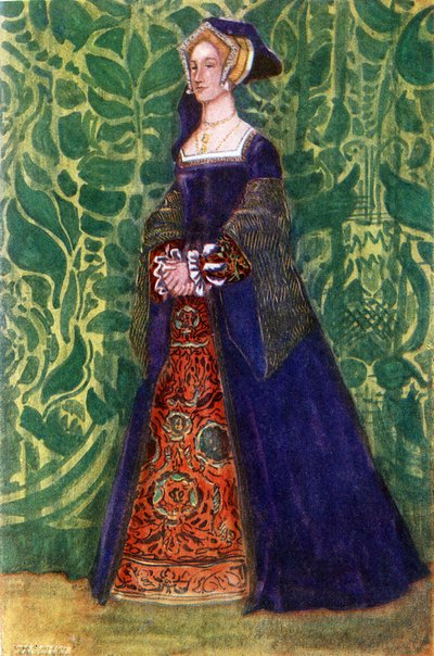 Traje de mujer en el reinado de Enrique VIII (1509-1547) de Dion Clayton Calthrop