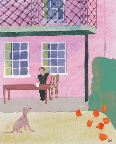 Pausa café (collage) de Dione Verulam