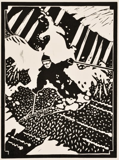Meses del año: Febrero, 2012 (linograbado) de Dione Verulam