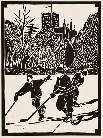 Meses del año: Enero de 2012 (linograbado) de Dione Verulam
