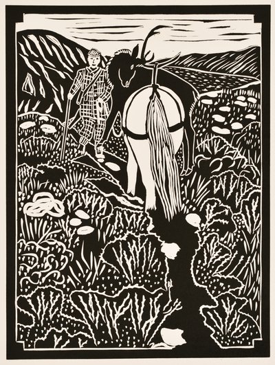 Meses del año: Septiembre, 2012 (linograbado) de Dione Verulam