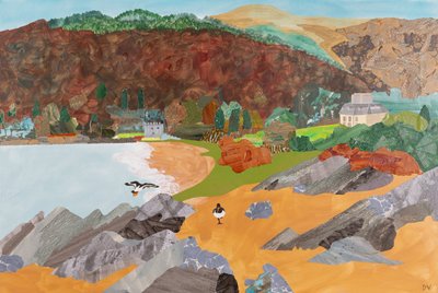 Saddell, Mull of Kintyre (collage) de Dione Verulam