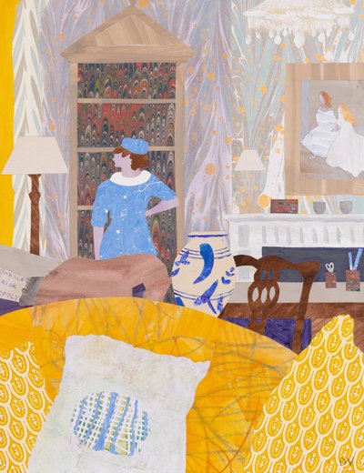 Shall I go outside (collage) de Dione Verulam