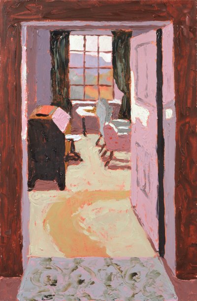 Strathraich Sitting Room (óleo sobre tabla) de Dione Verulam