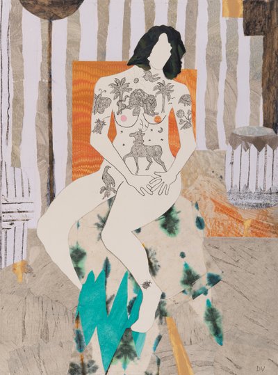 Los tatuajes están de moda, desnudos (collage) de Dione Verulam