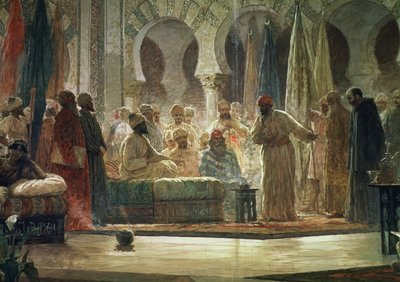 Abd al-Rahman III (891-961) recibiendo al embajador de Dionisio Baixeras Verdaguer