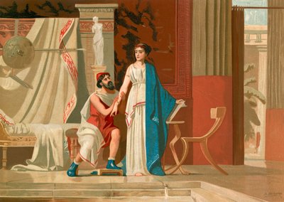 Aspasia y Pericles de Dionisio Baixeras Verdaguer
