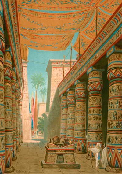 Interior de un palacio de un gobernante egipcio de Dionisio Baixeras Verdaguer