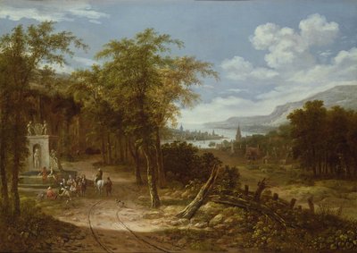 Paisaje boscoso, siglo XVIII de Dionys Verburgh