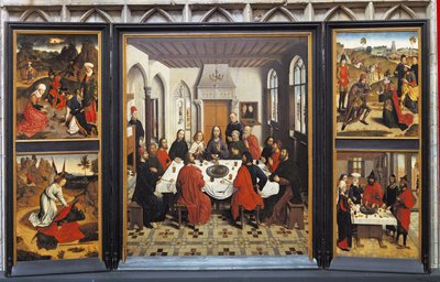 Pinturas de la última cena, Lovaina, Brabante Flamenco, Flandes, Bélgica de Dirck Bouts