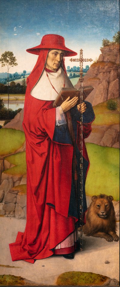 Iglesia parroquial (Parochiekerk Sint-Pieter). Pintura. Dirk Bouts. El Martirio de San Erasmo. Ca 1460-1464. (detalle) de Dirck Bouts