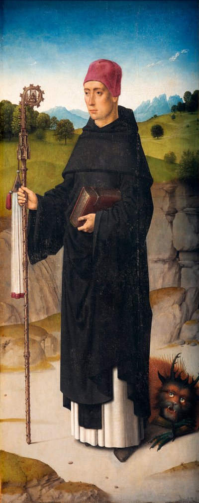 Iglesia parroquial (Parochiekerk Sint-Pieter). Pintura. Dirk Bouts. El Martirio de San Erasmo. Ca 1460-1464. (detalle). Panel derecho. de Dirck Bouts