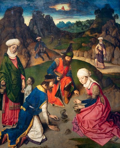 Iglesia parroquial (Parochiekerk Sint-Pieter). Pintura. La Última Cena. Dirk Bouts. 1464-1468. (detalle) de Dirck Bouts