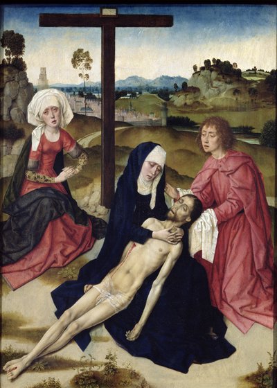 La Lamentación, c.1455-60 (óleo sobre tabla) de Dirck Bouts
