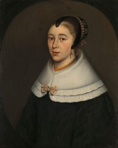 Retrato de mujer, se cree que es Catharina Kettingh (1626/27-73), esposa de Bartholomeus Vermuyden de Dirck Craey