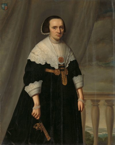 Retrato de Machteld Bas ( - 1681) de Dirck Dircksz. van Santvoort (manner of)