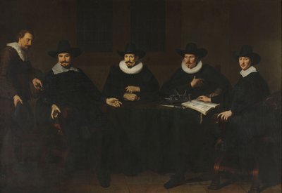 Los jefes del Saainering en Ámsterdam, 1643 de Dirck Dircksz. van Santvoort
