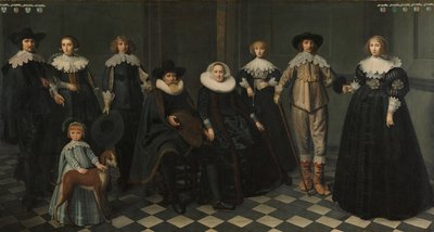 Retrato de la familia de Dirck Bas Jacobsz, burgomaestre de Ámsterdam de Dirck Dircksz. van Santvoort
