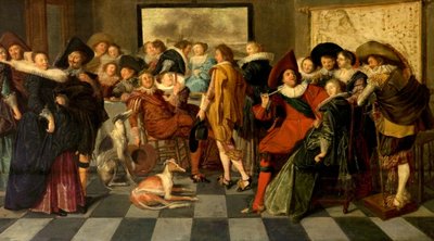 Una Fiesta Holandesa, c.1620 de Dirck Hals