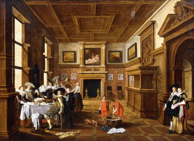 Una Compañía Alegre en un Interior de Dirck Hals