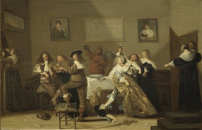 Escena de taberna de Dirck Hals