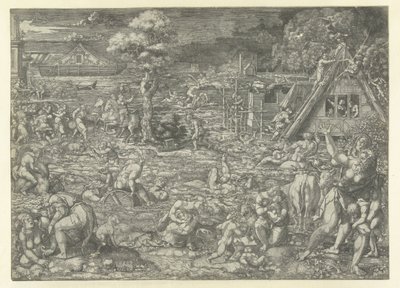 el diluvio de Dirck Vellert